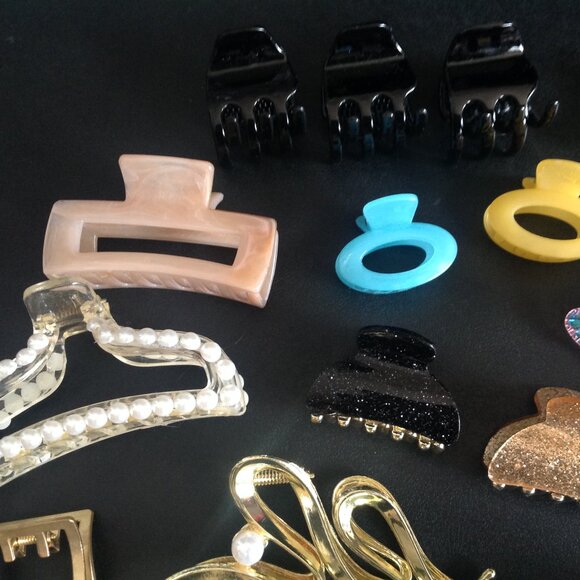 Retro Lot of 47 Hair Claws - Picture 4 of 8